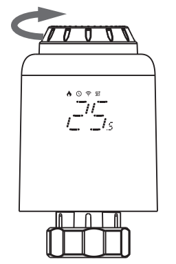 Utilisation de la tête thermostatique ZigBee Moes ZTRV-PJ-601-MS